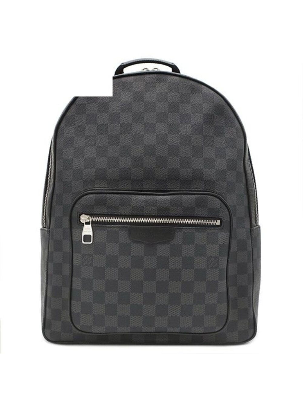 Louis Vuitton Backpack Josh Damier Graphite Canvas Leather Silver Black